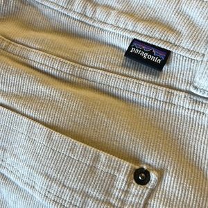Patagonia corduroy straight leg pants, color is cream, women’s size 28